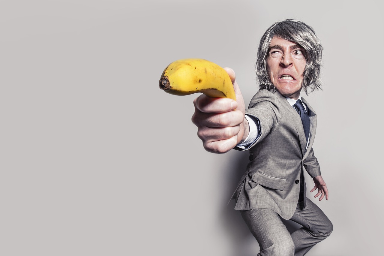 Suit, business man, banana — On-Demand Nang Delivery for Quick Needs